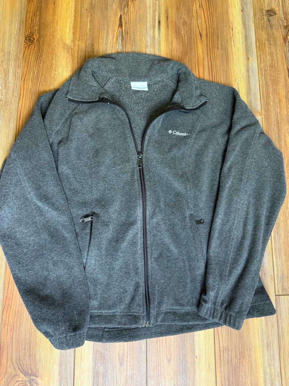 Columbia Men's Dark Gray Full-Zip Fleece Jacket